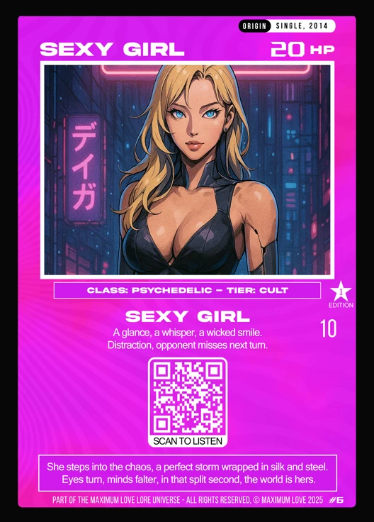 Sexy Girl trading card